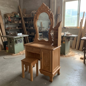 Bàn trang điểm gỗ tự nhiên BNTD01 Đồ Gỗ Hố Nai