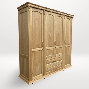 Tủ áo gỗ tự nhiên 4 cánh TUAO02 Đồ Gỗ Hố Nai