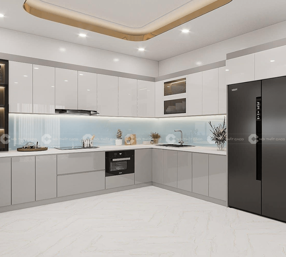 Tủ Bếp MDF phủ Acrylic